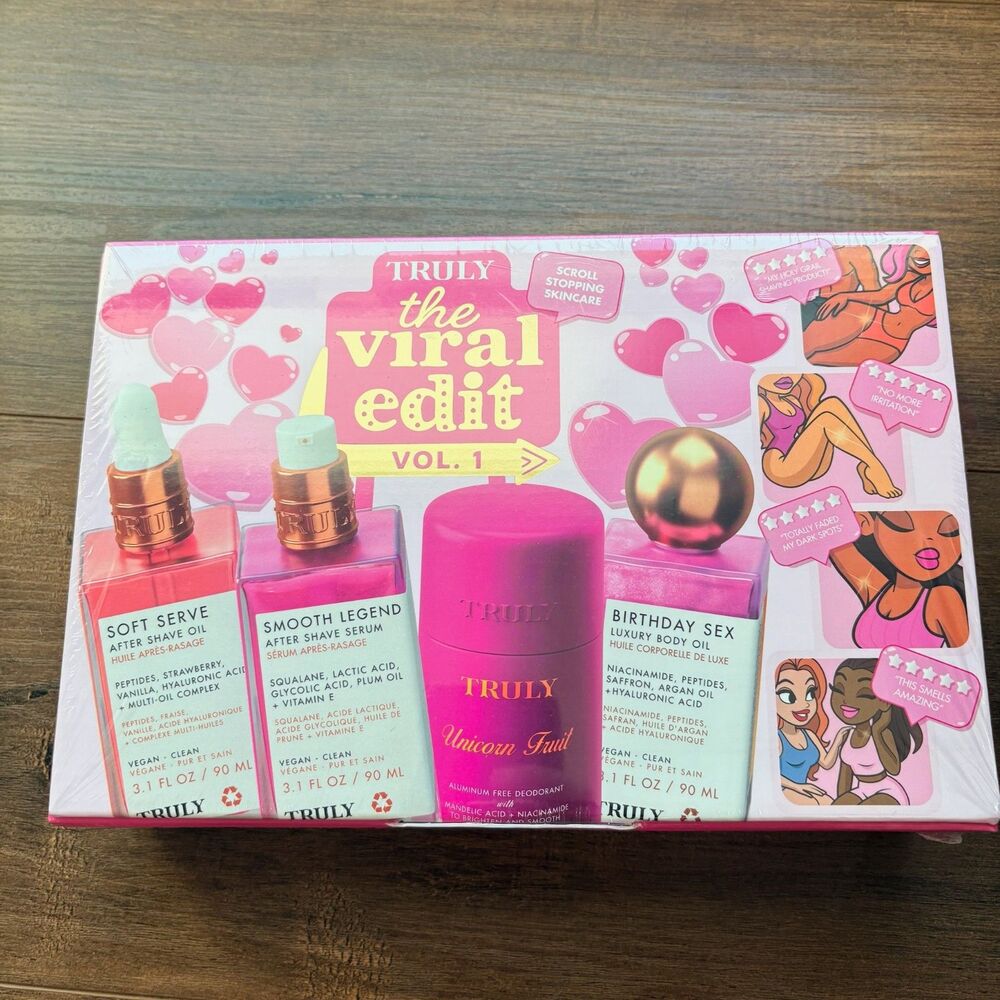 Truly Beauty The Viral Edit Vol. 1 4-Piece Body Care Set NEW SEALED